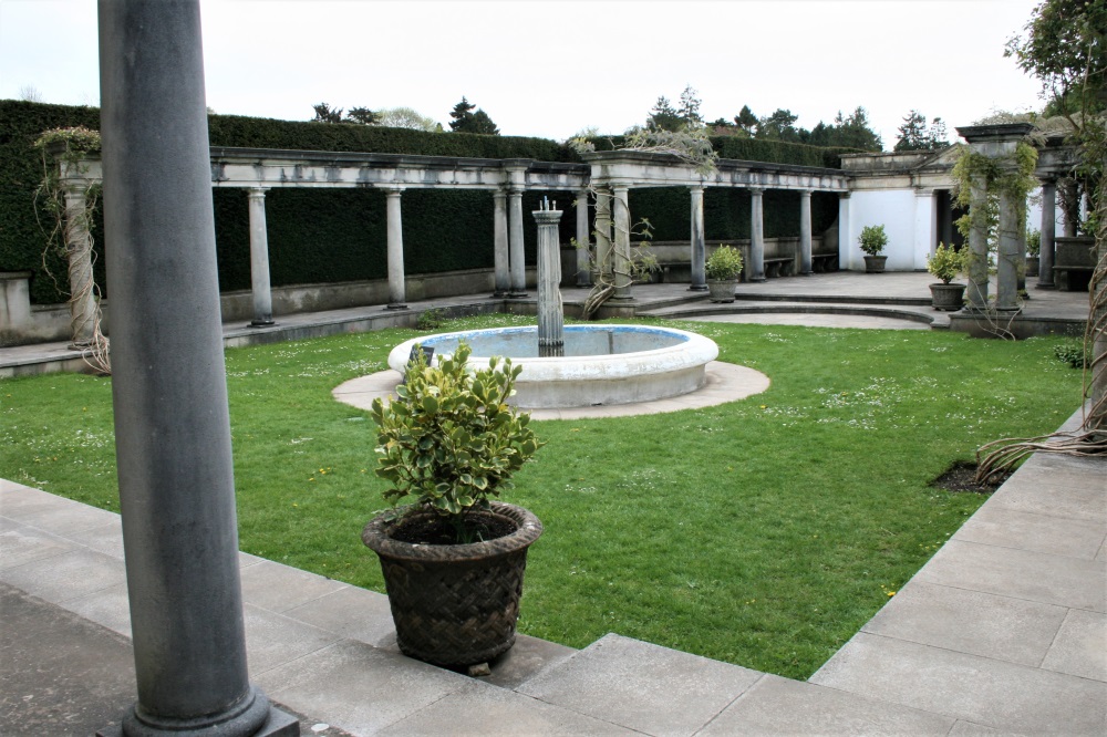 Fountain in the Italian Gardens at Dyffryn Gardens