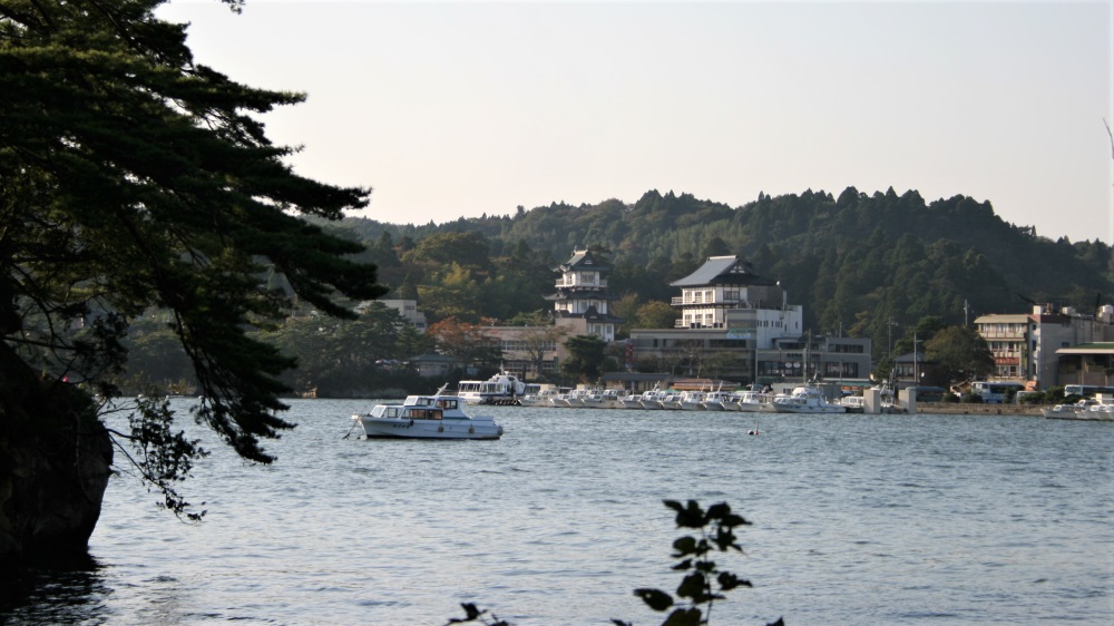 Looking out at Matsushima from Fukuura Island