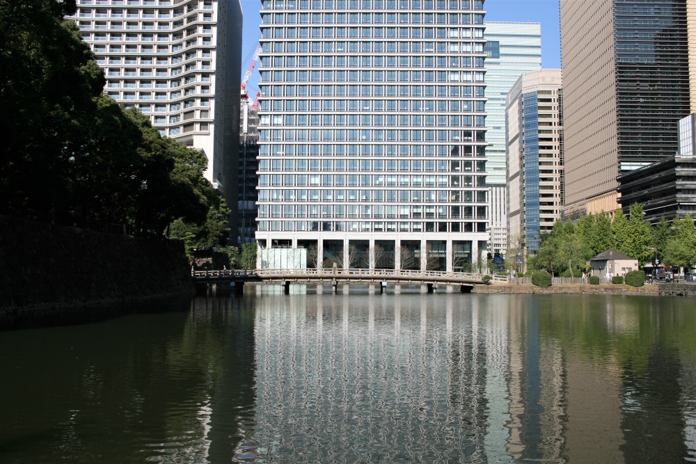 A skyscraper in Tokyo