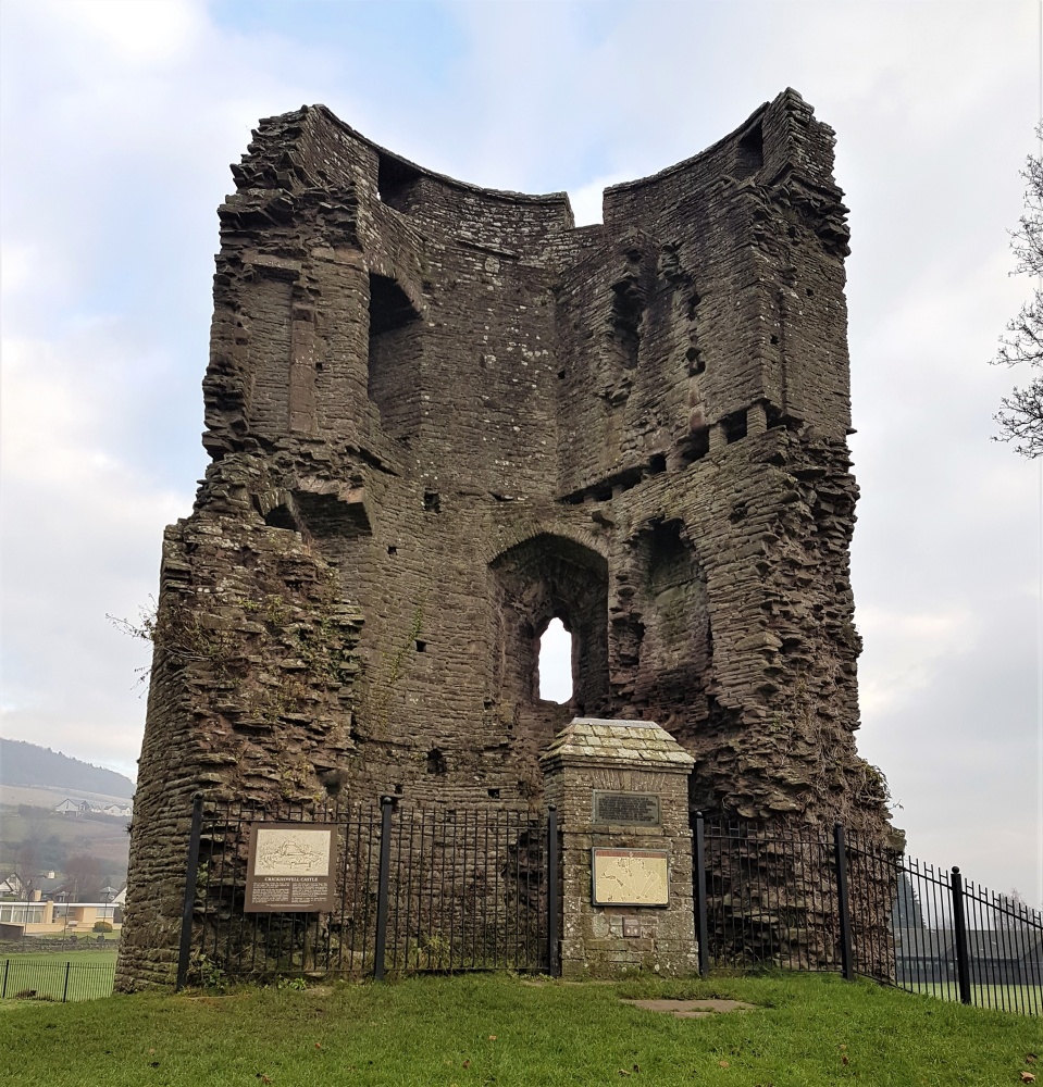 The ruins of Crickhowell Castle