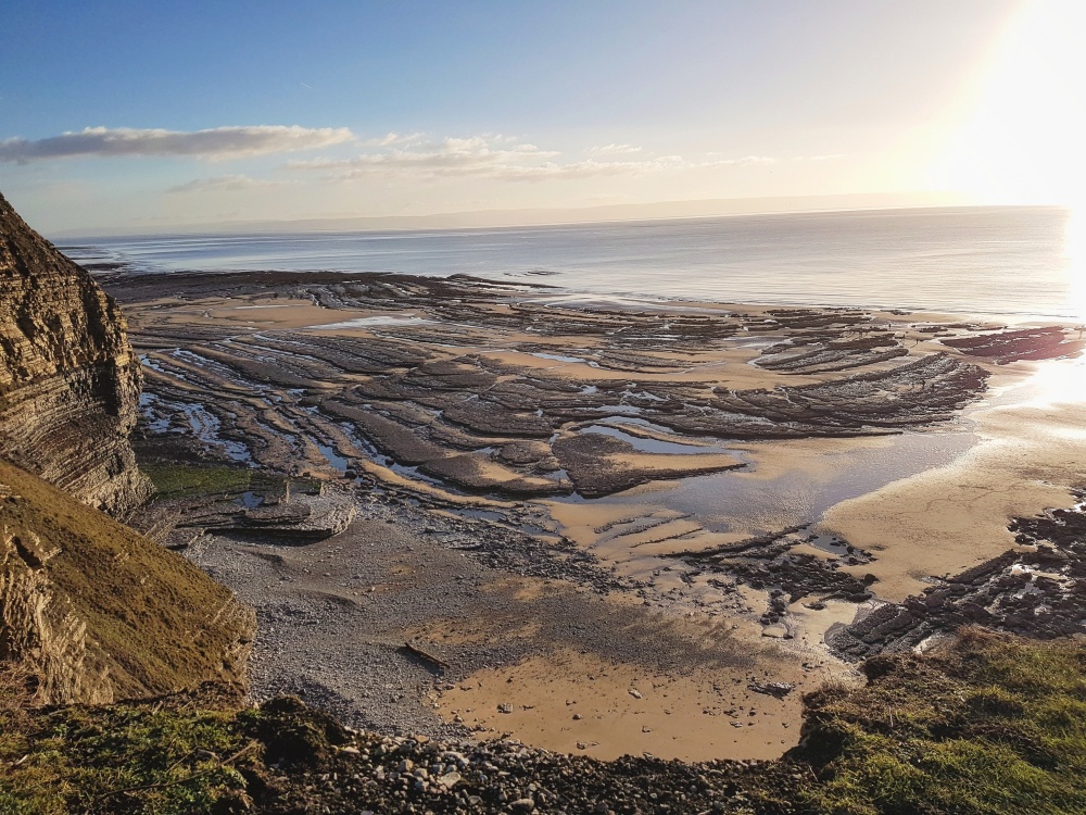 One of the beautiful beaches at Southerndown in the Vale of Glamorgan