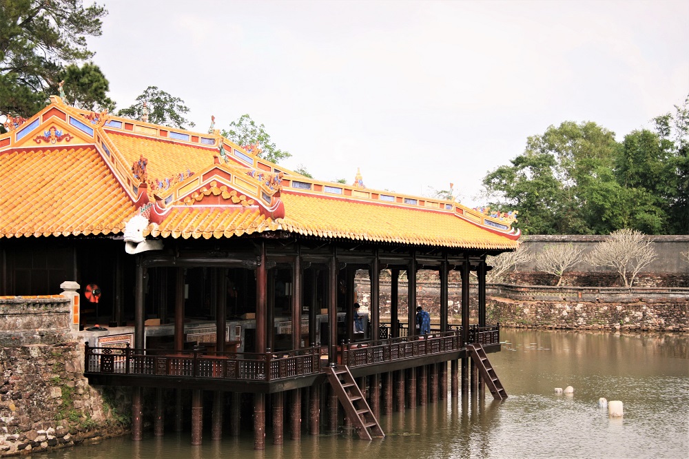 A temple at the tomb of the former Nguyen emperor Tu Duc outside Hue