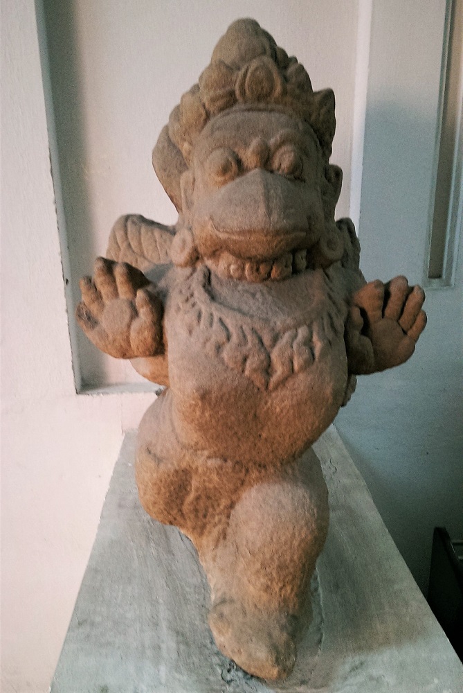 A dancing Cham statue on display at the Museum of Cham Sculpture in Danang