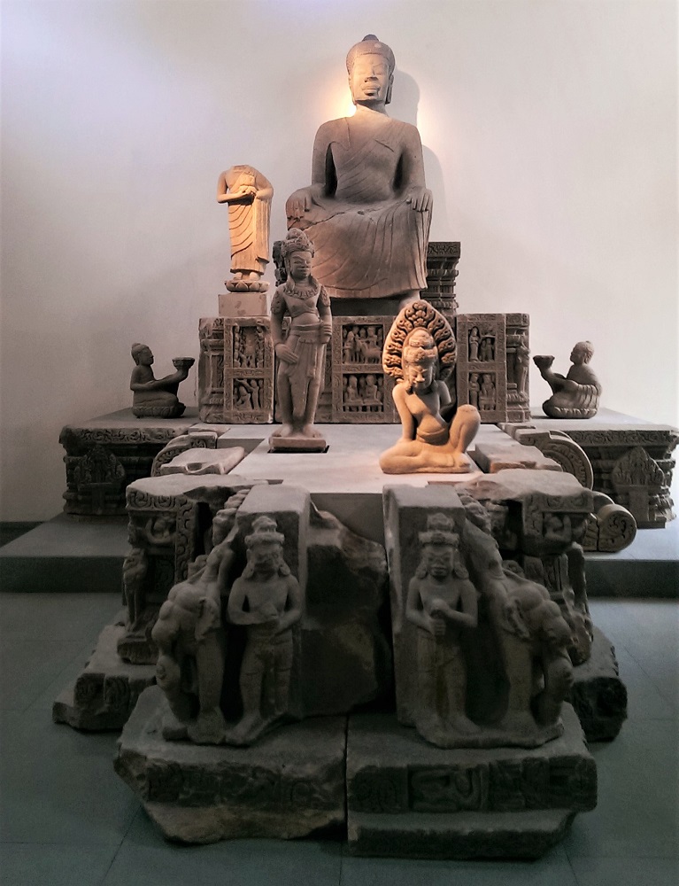 Statues on display at the Museum of Cham Sculpture in Danang