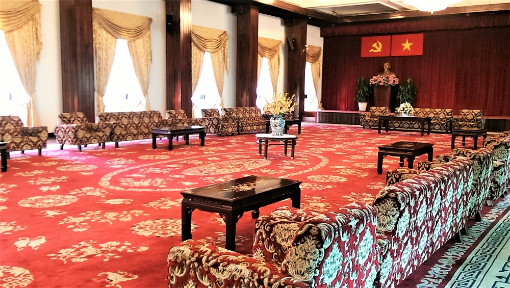 The Conference Hall inside the Reunification Palace in Ho Chi Minh City