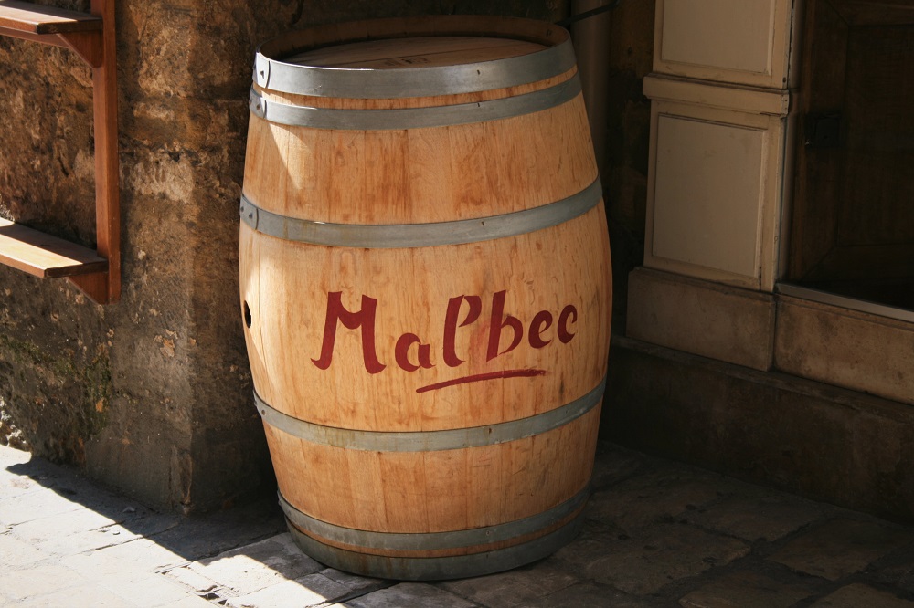 Barrel of malbec in Sarlat-la-Canéda