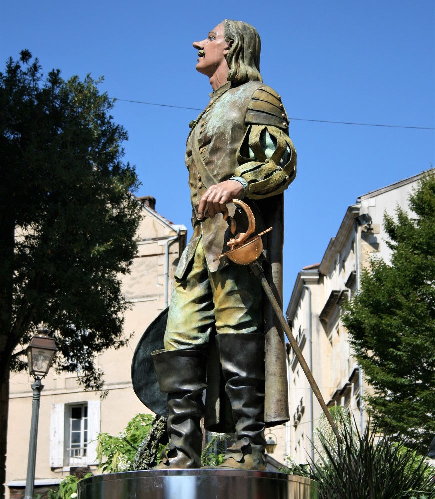 Statue of Cyrano de Bergerac in Bergerac