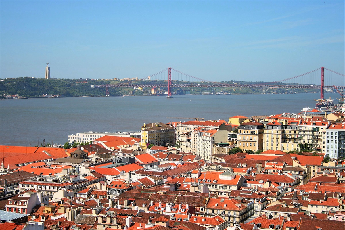 Baixa district in Lisbon