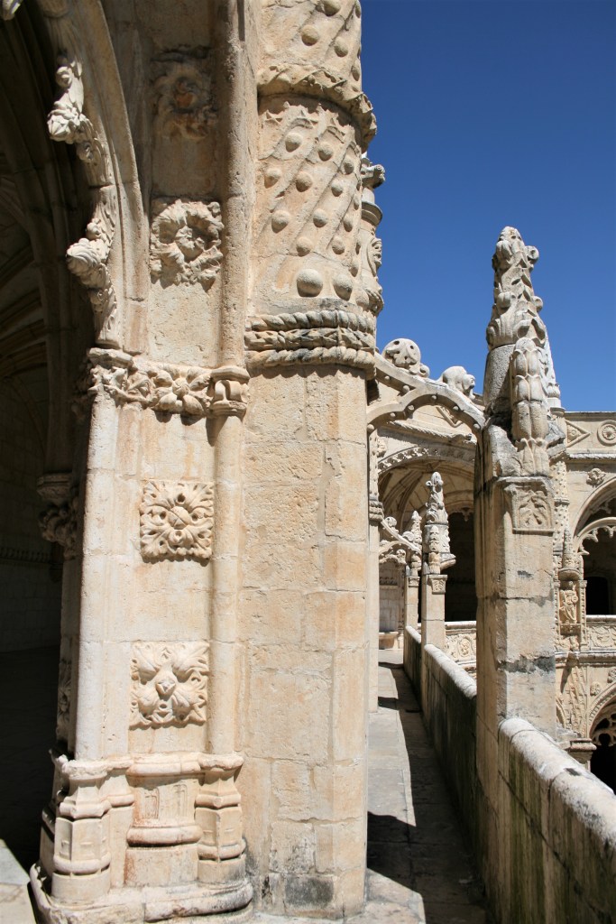 Carvings on the cloisters at the Mosteiro dos Jerónimos in Belém, Lisbon