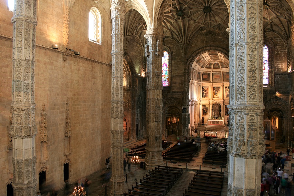 Inside the Church of Santa Maria at the Mosteiro dos Jerónimos