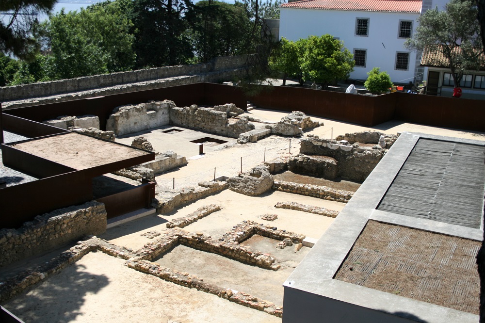 Archaeological site at the Castelo de São Jorge in Lisbon