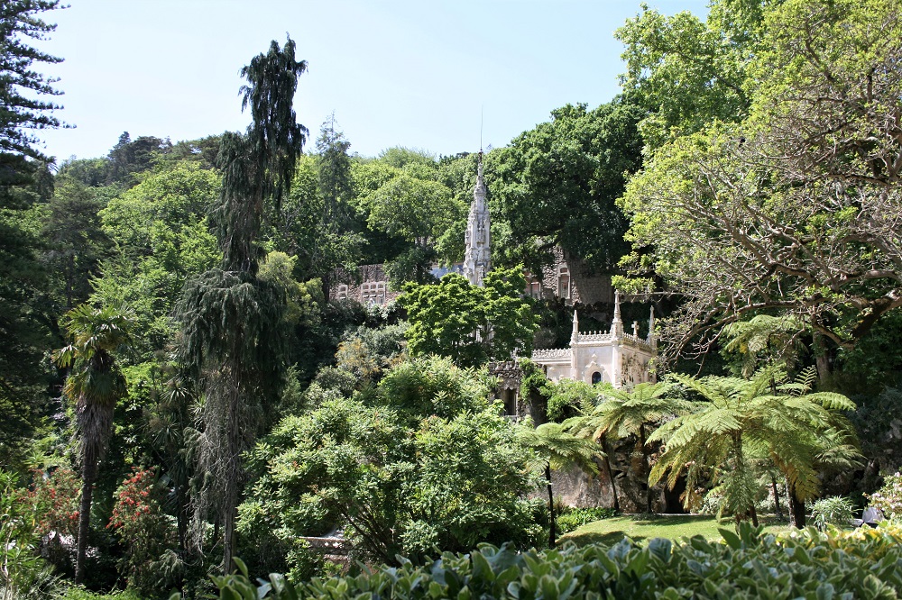 The gardens of Quinta da Regaleira in Sintra