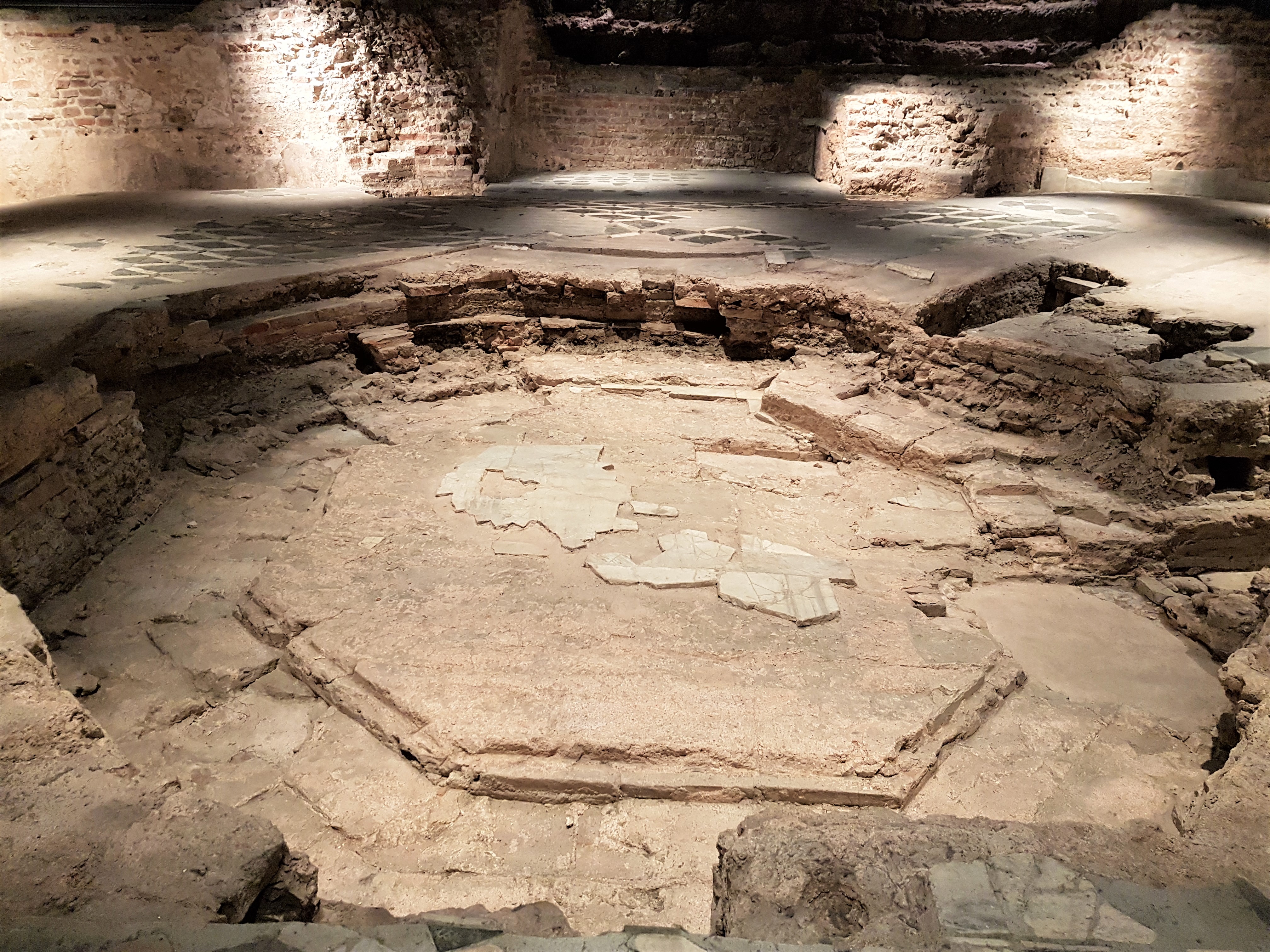 The archaeological site at Milan's Duomo