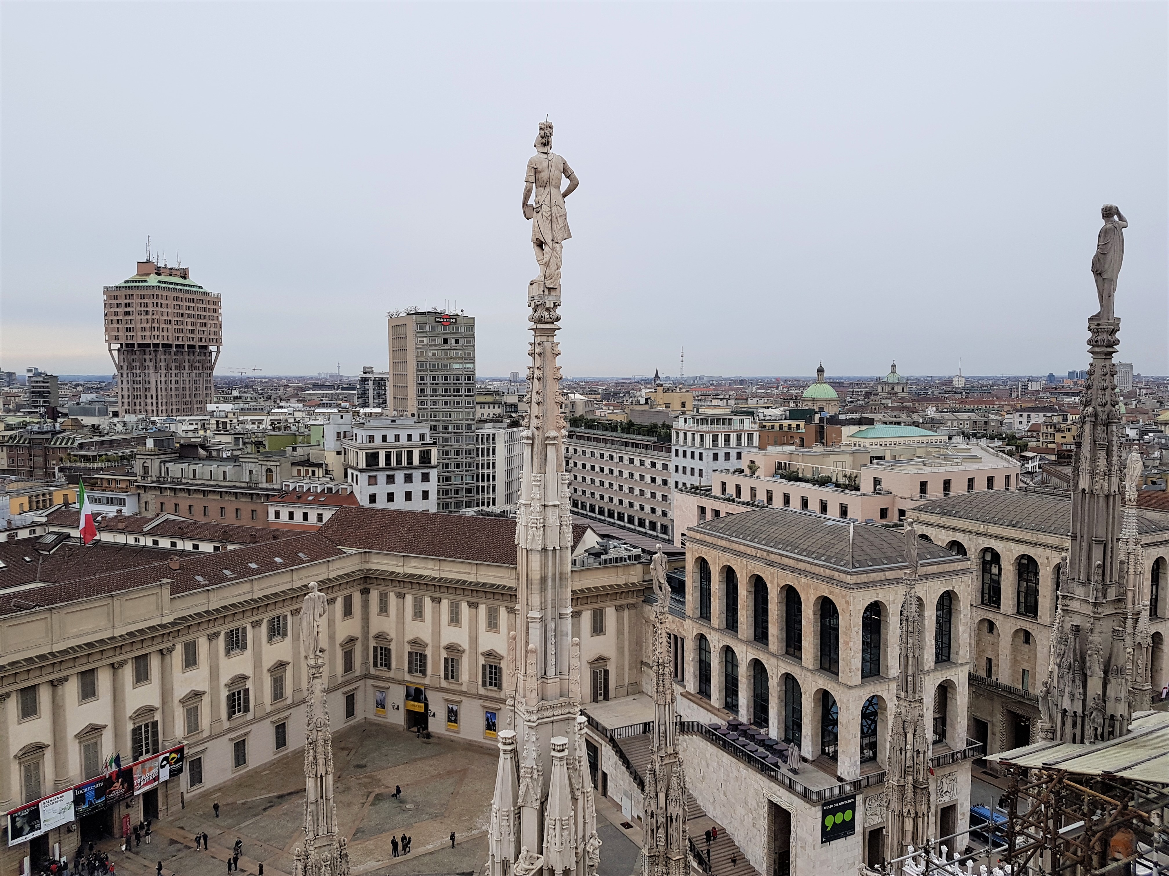 View across Milan from the roof of the Duomo