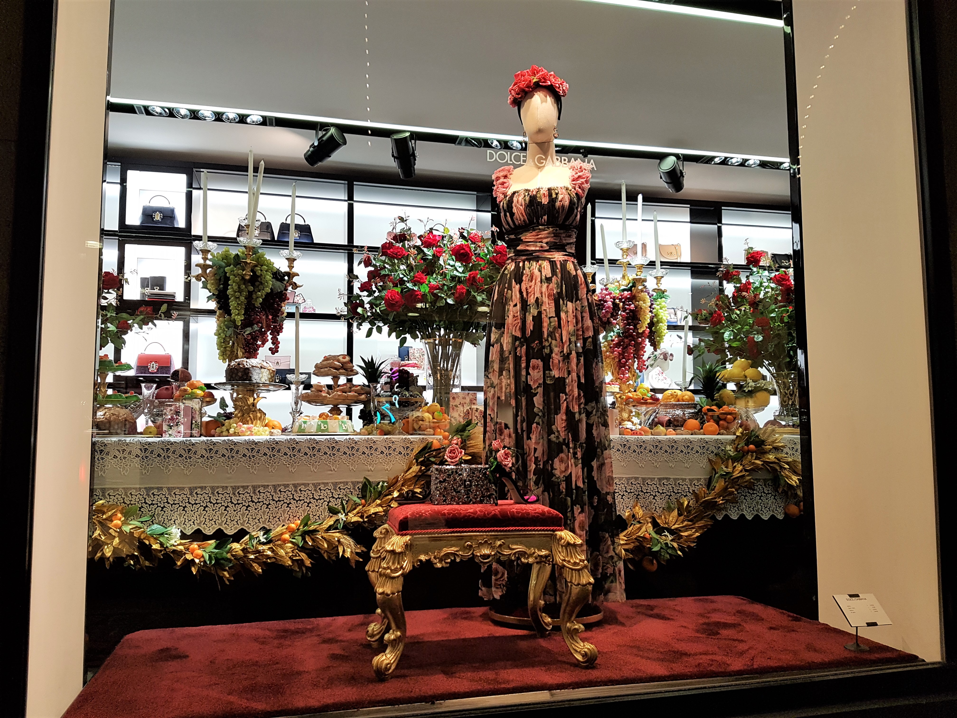 Dolce & Gabbana window display, Milan