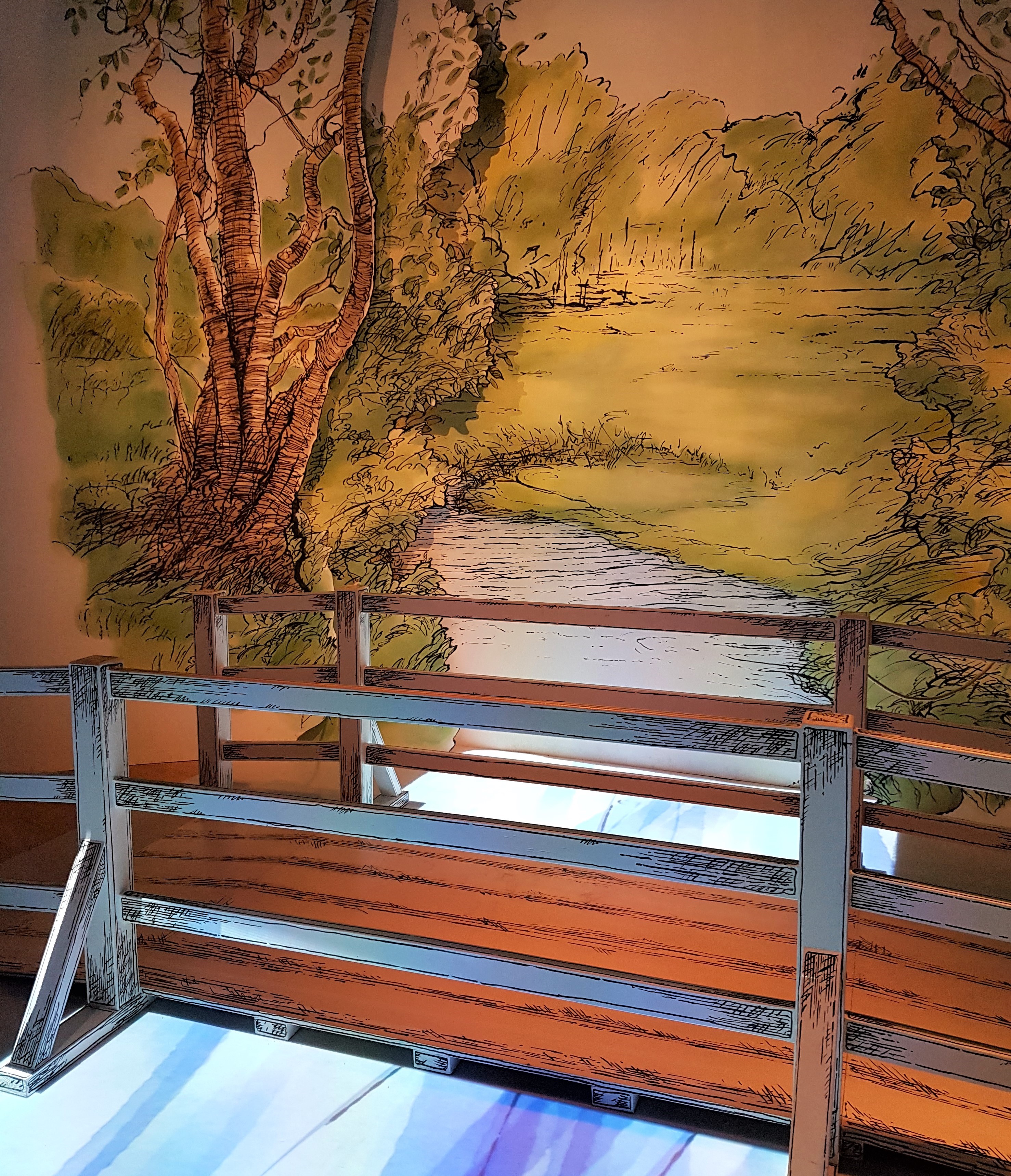 Pooh sticks bridge, Winnie the Pooh at the V&A