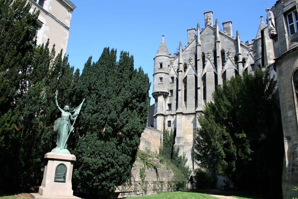 The back of the Palais de Justice in Poitiers