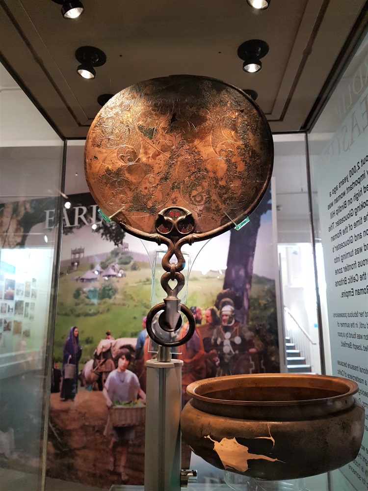Celtic mirror at the Museum of Gloucester