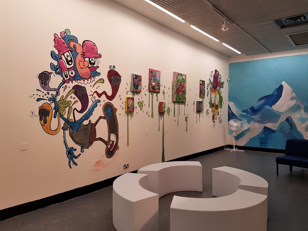 Modern art exhibit at the Museum of Gloucester