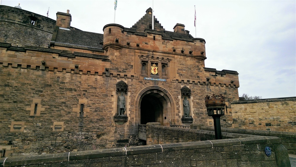 The entrance to Edinburgh Castle