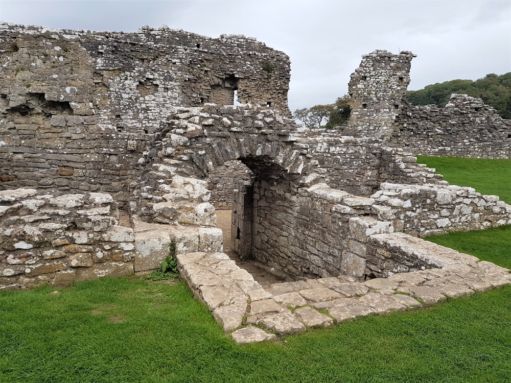 The remains of Ogmore Castle