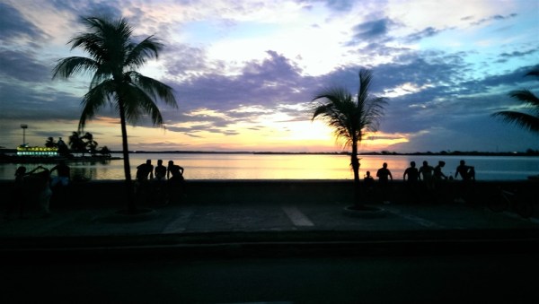 Sunset by the beach in Cienfuegos, Cuba