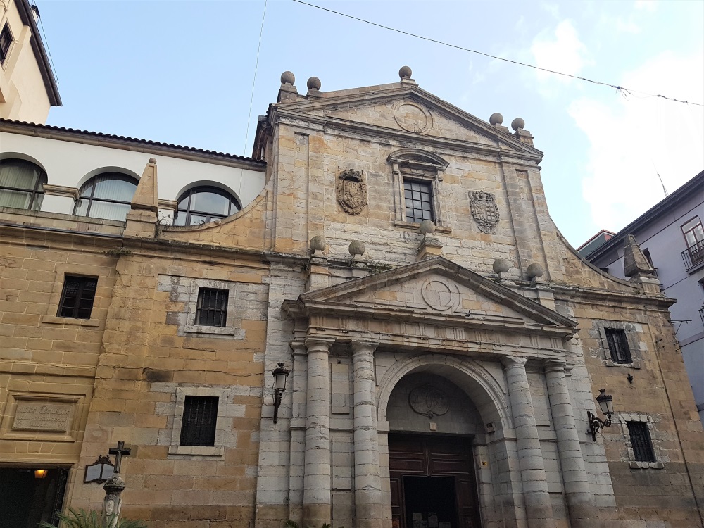 Santos Juanes Church in the middle of the old town in Bilbao