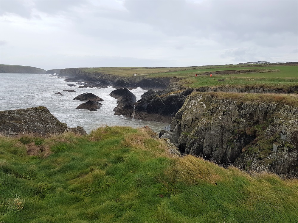 The wild and dramatic Ceredigion coastline from Gwbert