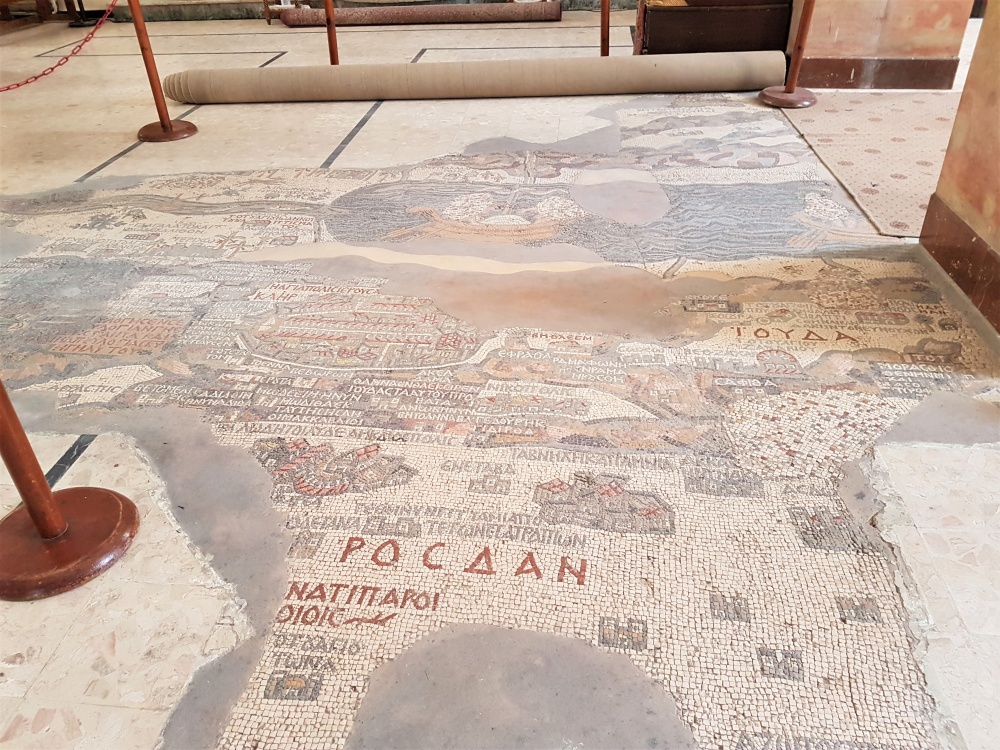 Part of the Mosaic Map of Madaba in St George's Church