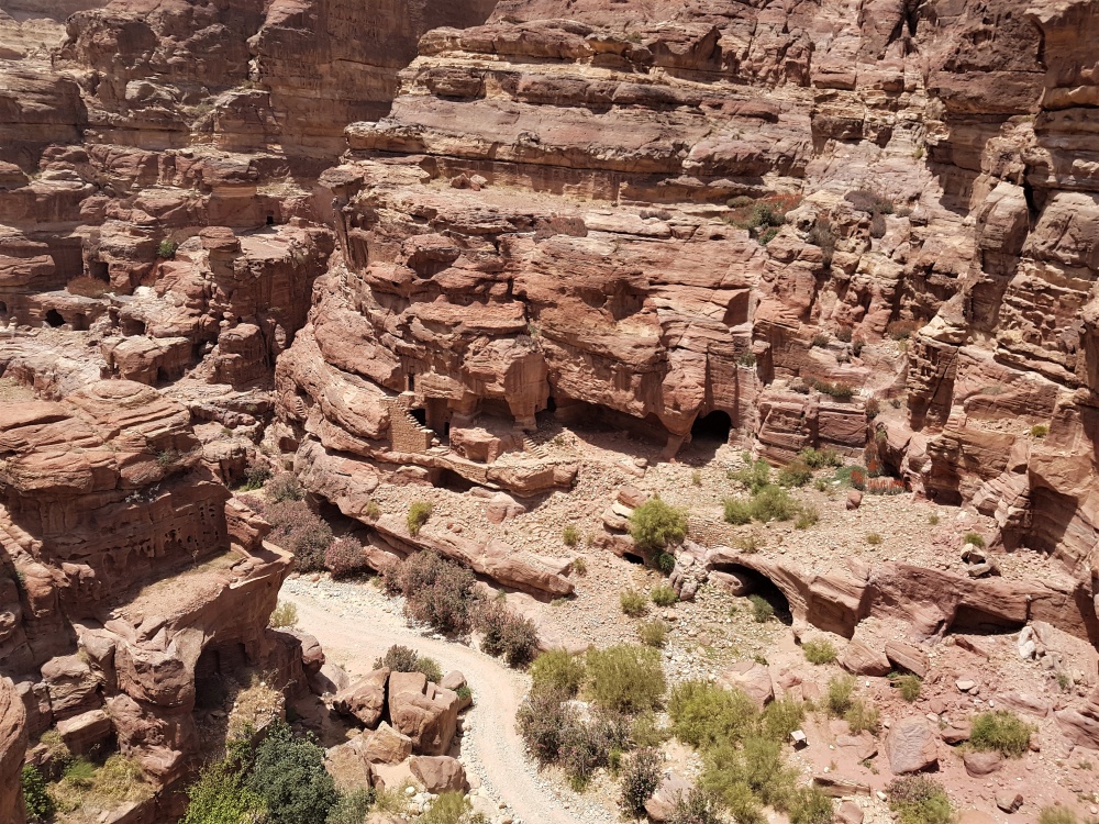 The hike from the Tomb of the Roman Soldier to the City of Petra