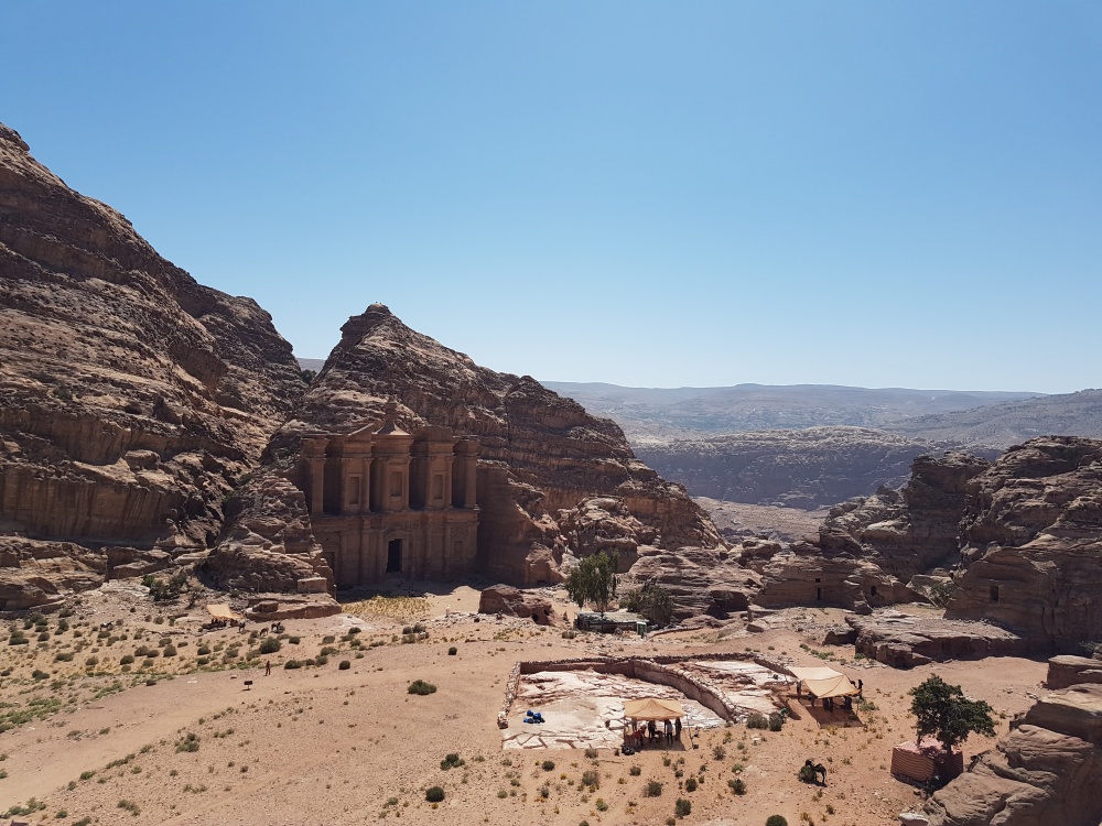 The Monastery and the nearby archaeological dig at Petra