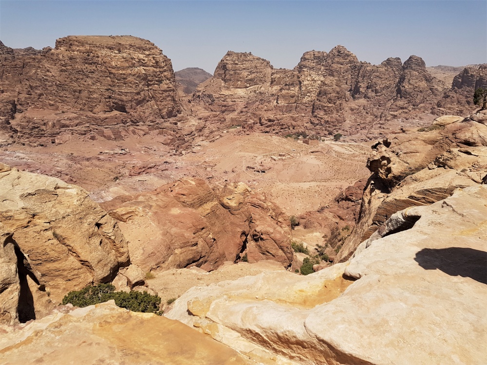 The spectacular view from the High Place of Sacrifice in Petra