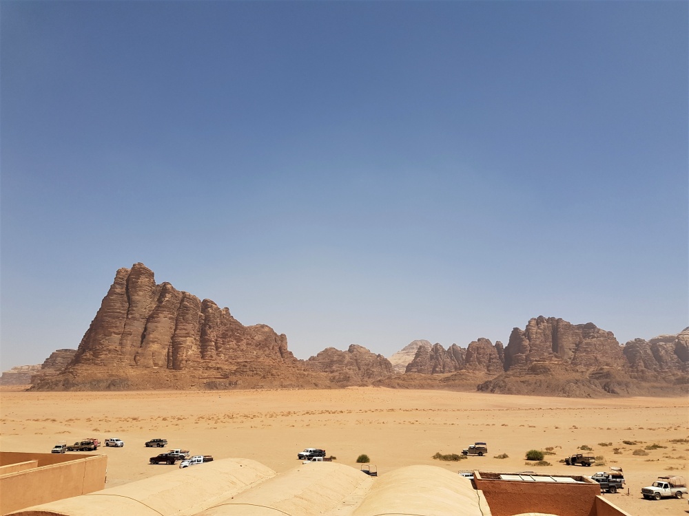 The Seven Pillars of Wisdom from the Wadi Rum Visitor Centre
