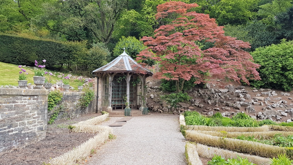 The rose garden at Tyntesfield House