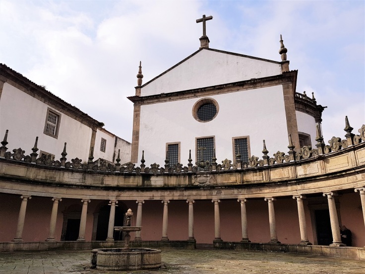 The unusual round cloisters in the Mosteiro Serra do Pilar in Vila Nova de Gaia