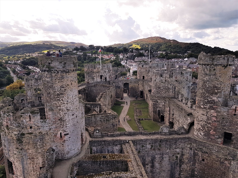 Inside Conwy Castle