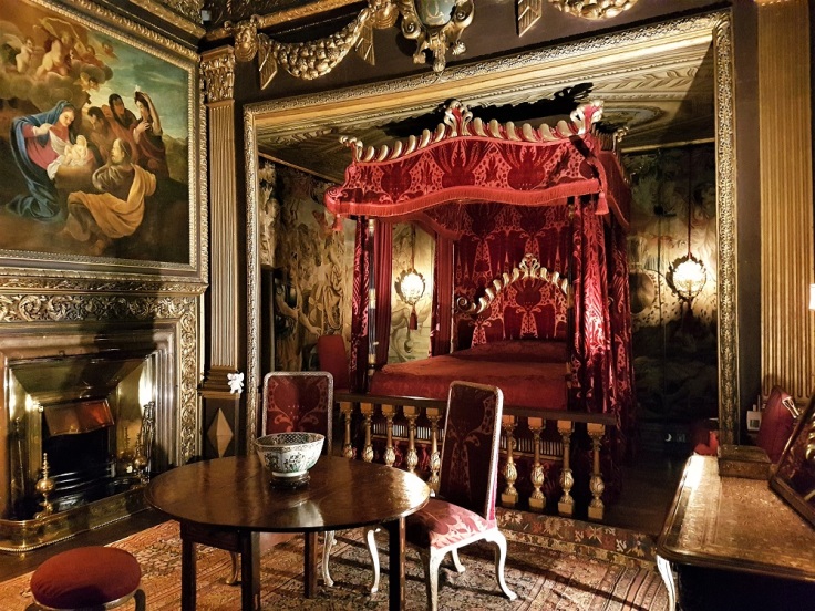 The state bedroom at Powis Castle