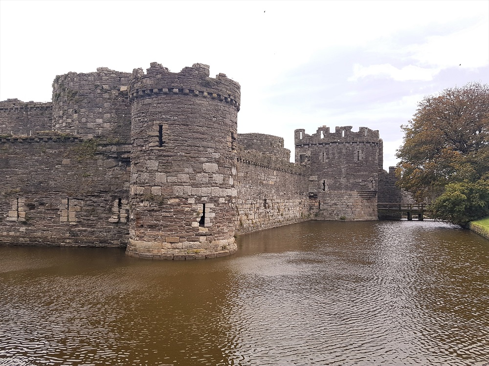 Beaumaris Castle and its moat
