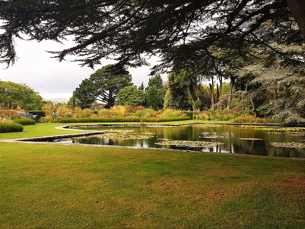 A small lake at Bodnant Garden