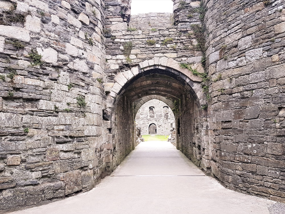 The interior gate house at Beaumaris Castle