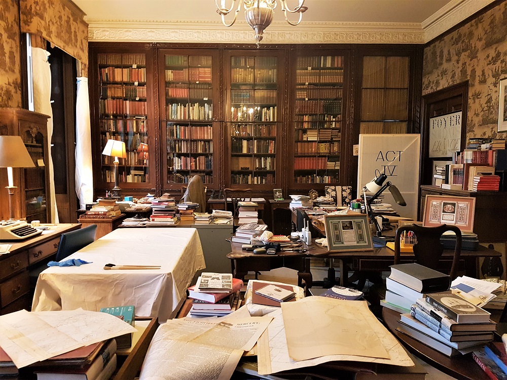 The 7th Marquess of Anglesey's study at Plas Newydd