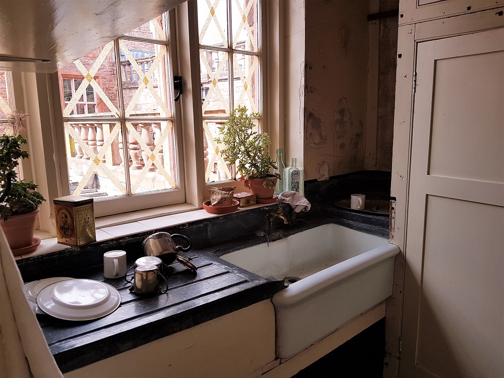 Wartime kitchen at Powis Castle