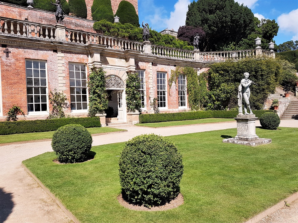 The orangery terrace at Powis Castle