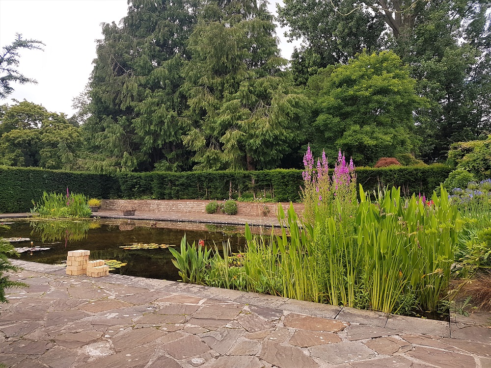 The pond in the Italian Gardens at Dyffryn Gardens