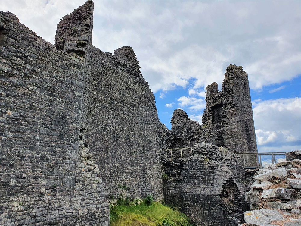 The entrance to Carreg Cennen Castle