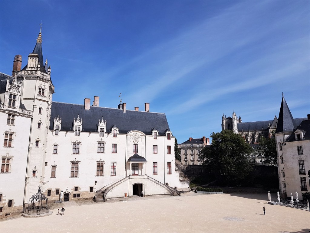 Courtyard of the Château des Ducs de Bretagne in Nantes