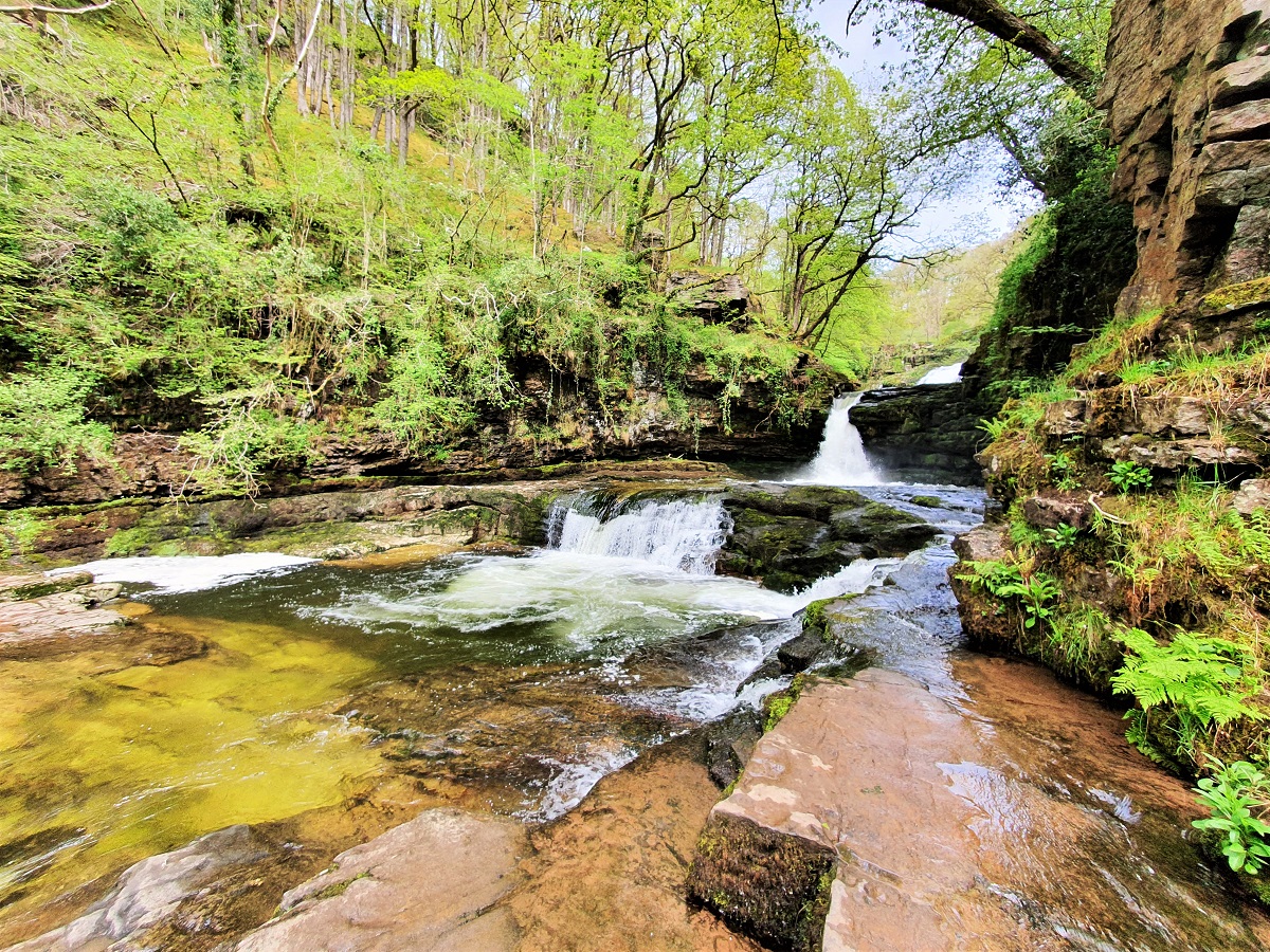 Bottom of Sgwd Isaf Clun-gwyn, Four Falls Trail