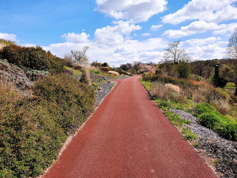 Slate beds at the National Botanic Garden of Wales