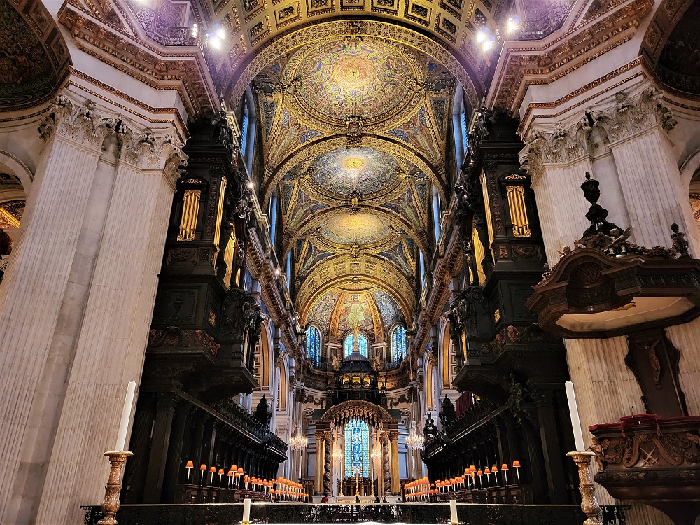 The quire at St Paul's Cathedral