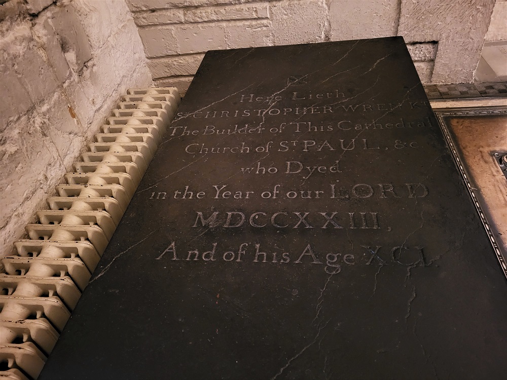 Sir Christopher Wren's tomb